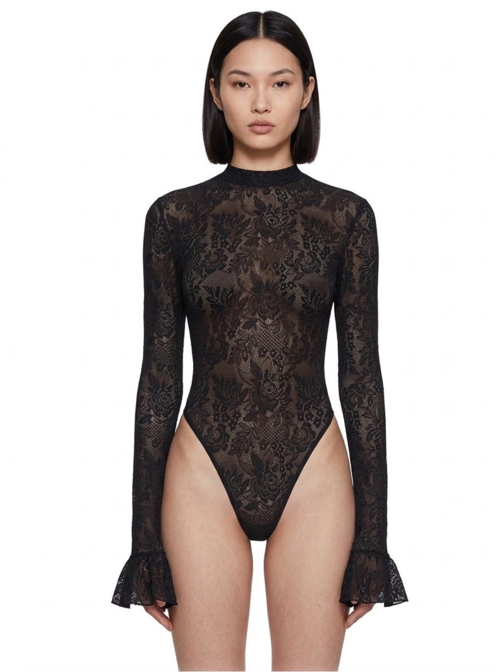 Current Mood Perfect Lace Open back bodysuit women’s size small